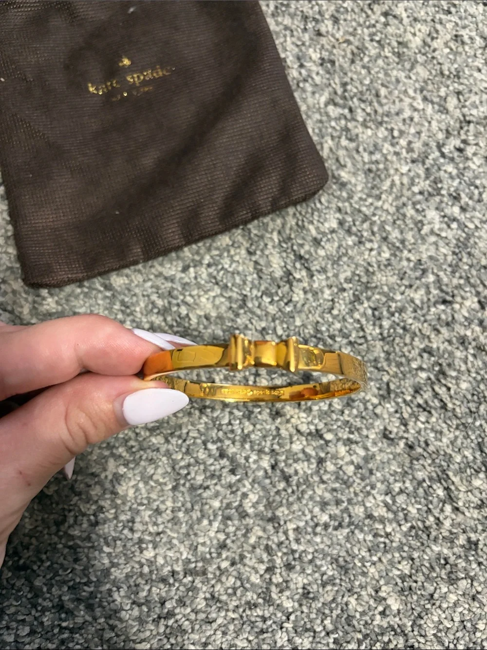 kate spade Gold Bow Bangle Bracelet